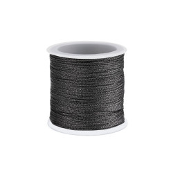 Lurex cord / christmas twine ø0.3 mm - Anthracite (1 Piece)