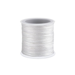 Lurex cord / christmas twine ø0.3 mm - White (1 Piece)