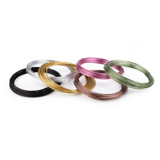 Aluminum wire ø1 mm - Lightbeige (1 Piece) Aluminum wire ø1 mm - Lightbeige (1 Piece)