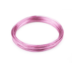 Aluminum wire ø1 mm - Light pink (1 Piece)