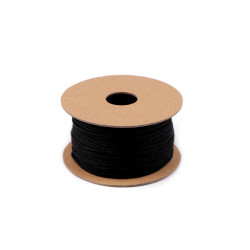 Sznurek skręcany ø1,2 mm - Czarny (1 Sztuka)