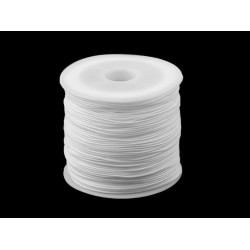 Cord pes with nylon line ø0.5 mm - White (1 Piece)