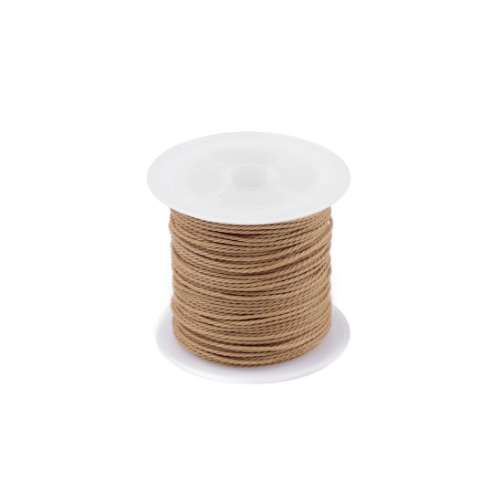 Sznurek pes skręcany ø1 mm woskowany - Green yelow (10 Sztuki) Sznurek pes skręcany ø1 mm woskowany - Green yelow (10 Sztuki)