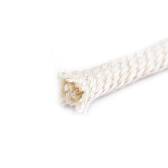 Cotton cord with core ø6 mm - Black (1 Meter) Cotton cord with core ø6 mm - Black (1 Meter)