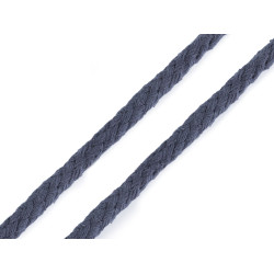 Cordón de algodón ø5 mm trenzado - Gris oscuro (1 Metro)