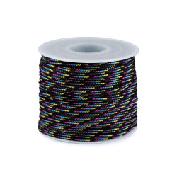 Sznurek / linka spadochronowa ø2,5 mm - Czarny (100 Metry)