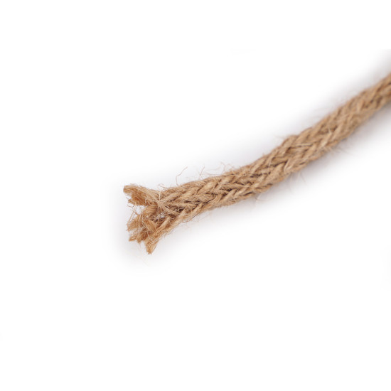 Jute braided cord ø6 mm - Natural burlap (1 Meter)
