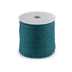 Clothing cord string with core ø4 mm - Turquoise (1 Piece)