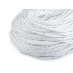 Cordón de poliéster pes ø6 mm - Blanco (100 Metros)