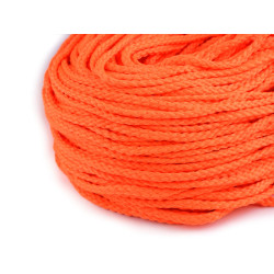 Cordón de poliéster pes ø6 mm - Fluorescente naranja (100 Metros)