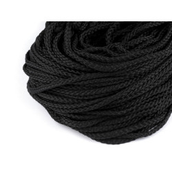 Cordón de poliéster pes ø6 mm - Negro (100 Metros)