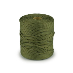 Corda / spago in poliestere, pes, dimensioni: ø 4 mm - Cachi verde (100 Metri)
