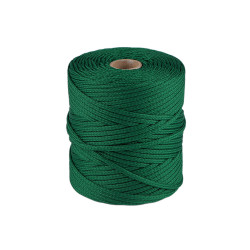 Corda / spago in poliestere, pes, dimensioni: ø 4 mm - Verde scuro (100 Metri)