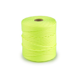 Corda / spago in poliestere, pes, dimensioni: ø 4 mm - Giallo verde (100 Metri)