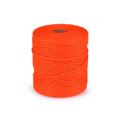 Corda / spago in poliestere, pes, dimensioni: ø 4 mm - Riflettente arancione (100 Metri)