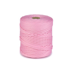 Corda / spago in poliestere, pes, dimensioni: ø 4 mm - Rosa chiaro (100 Metri)