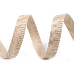Taśma jodełka szerokość 10 mm - Beżowy (250 Metry)