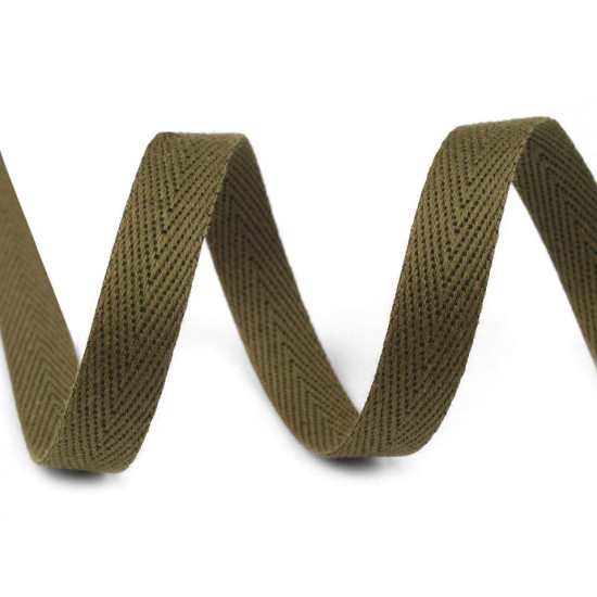 Taśma jodełka szerokość 10 mm - Czekoladowy (50 Metry) Taśma jodełka szerokość 10 mm - Czekoladowy (50 Metry)
