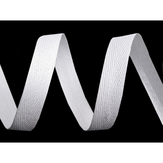 Taśma jodełka szerokość 12 mm - White (50 Metry) Taśma jodełka szerokość 12 mm - White (50 Metry)