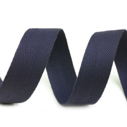 Taśma jodełka szerokość 20 mm - Dark navy (200 Metry)