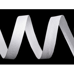 Taśma jodełka szerokość 8 mm - White (250 Metry)