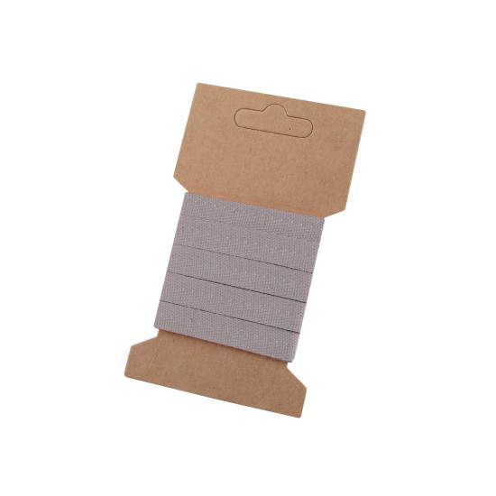 Köperband auf karte breitte 10 mm - Naturfarbe hell (1 Karte) Köperband auf karte breitte 10 mm - Naturfarbe hell (1 Karte)