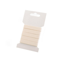 Herringbone twill tape width 10 mm - Ecru light (1 Card)