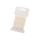 Köperband auf karte breitte 10 mm - Naturfarbe hell (1 Karte) Köperband auf karte breitte 10 mm - Naturfarbe hell (1 Karte)