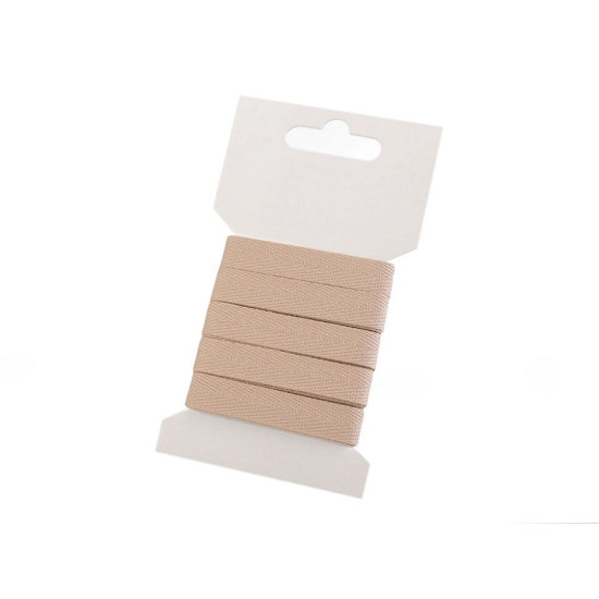 Köperband auf karte breitte 10 mm - Naturfarbe hell (1 Karte) Köperband auf karte breitte 10 mm - Naturfarbe hell (1 Karte)