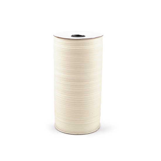 Cotton canvas ribbon width 5 mm - Ecru light (500 Meters) Cotton canvas ribbon width 5 mm - Ecru light (500 Meters)