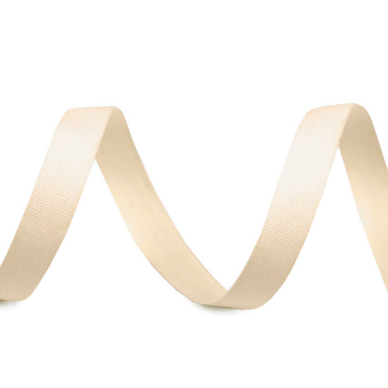 Cotton canvas ribbon width 10 mm - Ecru light (300 Meters) Cotton canvas ribbon width 10 mm - Ecru light (300 Meters)