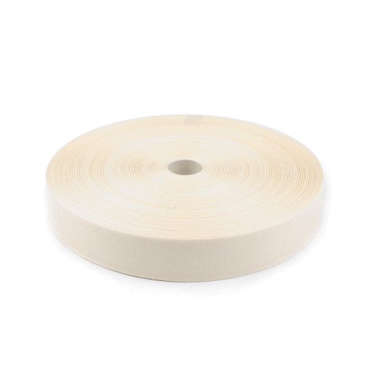 Cotton canvas ribbon width 30 mm - Ecru light (1 Meter)