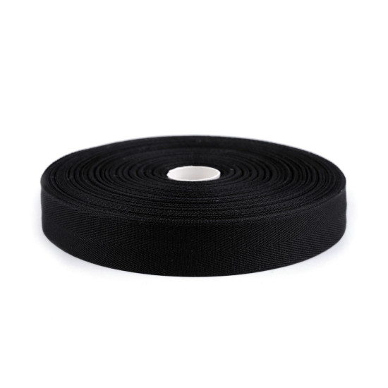 Taśma jodełka szerokość 25 mm - Czarny (45 Metry) Taśma jodełka szerokość 25 mm - Czarny (45 Metry)