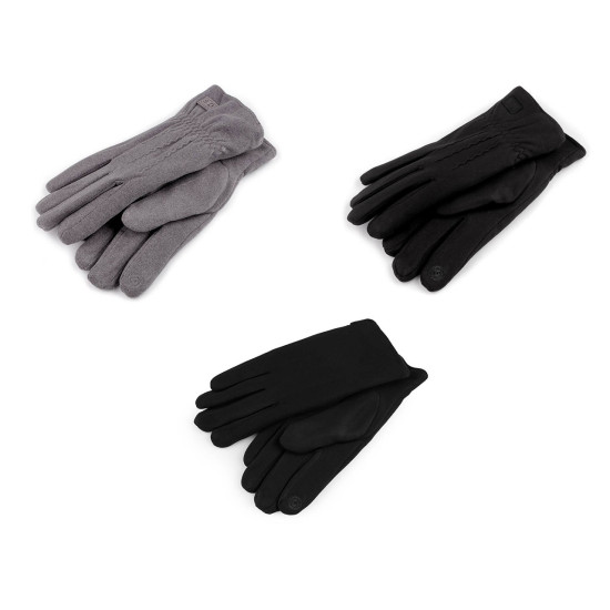 Gants homme isolés pour écran tactile - Noir (1 Paire) Gants homme isolés pour écran tactile - Noir (1 Paire)
