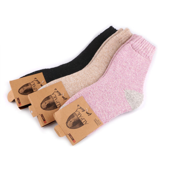 Alpaca thermal socks for girls - Mix (3 Pairs)