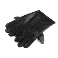 Gants en cuir pour homme - Noir (1 Paire)
