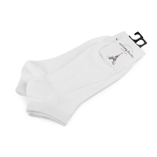 Skarpetki bawełniane krótkie unisex - White (10 Pary) Skarpetki bawełniane krótkie unisex - White (10 Pary)
