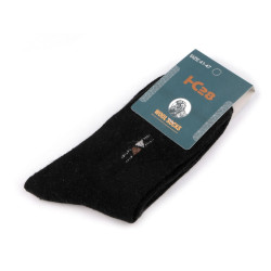 Calcetines de lana para hombre - Negro (1 Par)