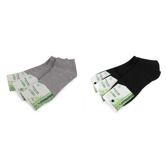 Bambusové ponožky členkové unisex - Mix (3 Páry)