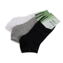 Bambusové ponožky členkové unisex - Mix (3 Páry)