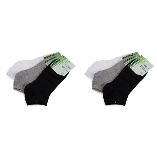 Bambusové ponožky členkové unisex - Mix (3 Páry)