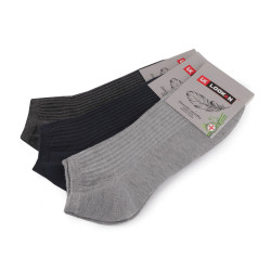 Calcetines deportivos de algodón para hombre con bambú añadido - Mezcla (3 Pares)
