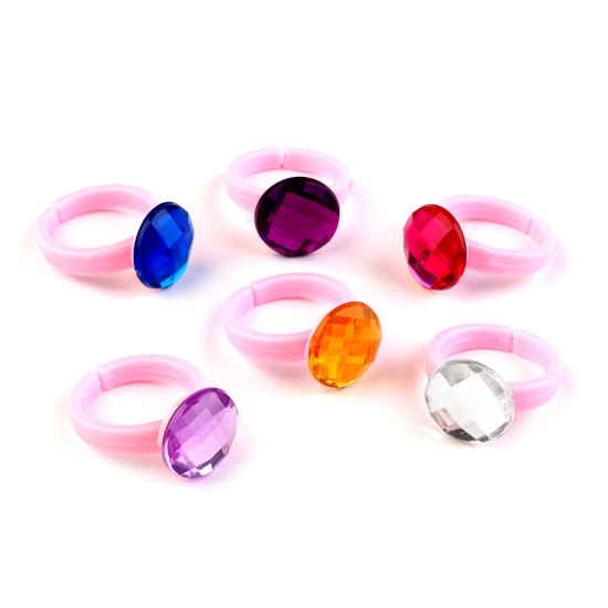 Girls rings - assorted mix - Mix (36 Pieces)
