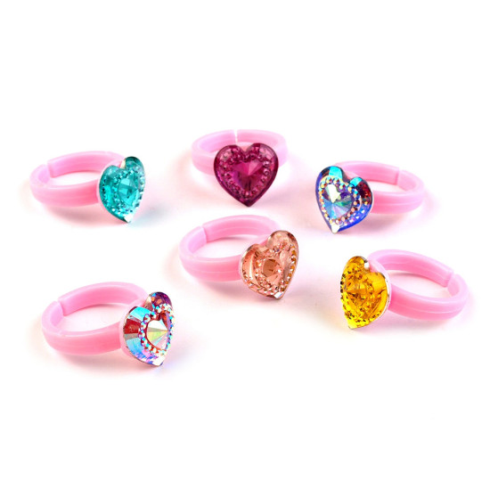 Girls rings - assorted mix - Mix (36 Pieces)