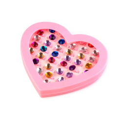 Girls rings - assorted mix - Mix (36 Pieces)
