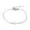 Bracelet croix en acier inoxydable - Argent (1 Pièce)