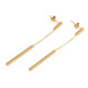 Pendientes colgantes de acero inoxidable - Oro (1 Par) Pendientes colgantes de acero inoxidable - Oro (1 Par)