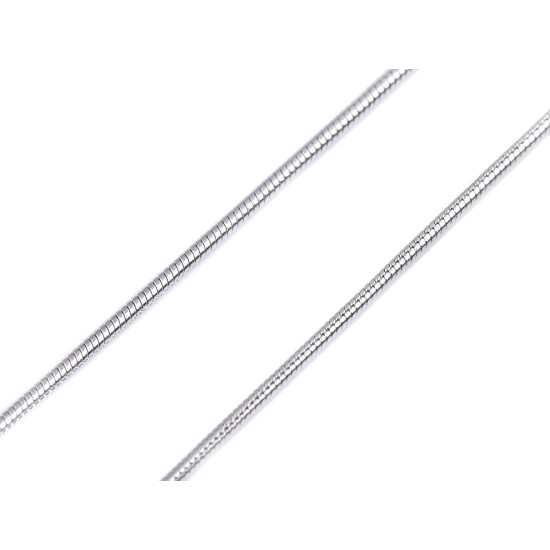 Catenina a serpente, in acciaio inox - Argento (12 Pezzi) Catenina a serpente, in acciaio inox - Argento (12 Pezzi)