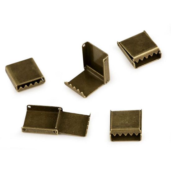 Końcówka do płaskiego sznurka 10 mm - Platyna (10 Sztuki) Końcówka do płaskiego sznurka 10 mm - Platyna (10 Sztuki)