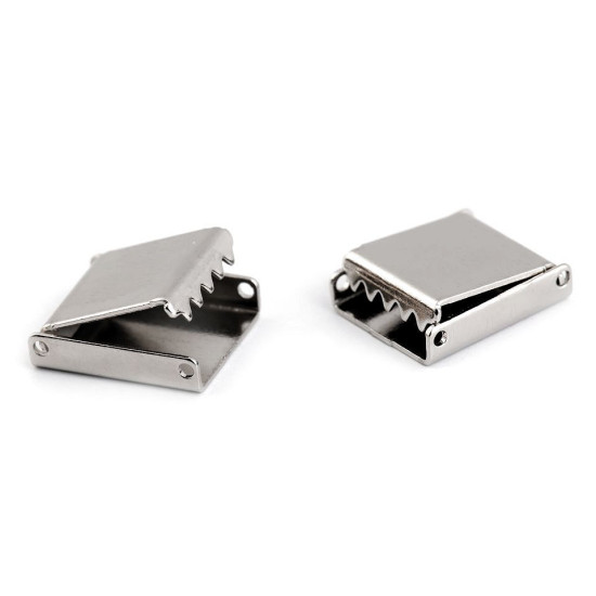 Końcówka do płaskiego sznurka 10 mm - Platyna (10 Sztuki) Końcówka do płaskiego sznurka 10 mm - Platyna (10 Sztuki)